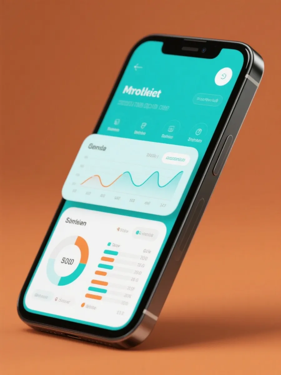 Mobile app interface preview